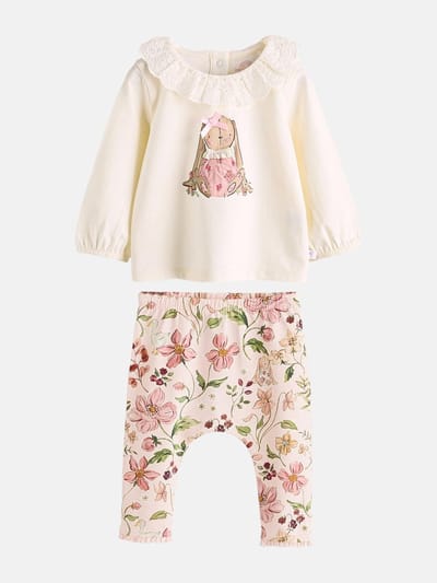 Next - Meisjes - Set met lange mouwen en legging voor baby's - Roze