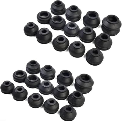 Scharnierasbeschermers - Stofkappen Set - Auto Onderhoud - Complete 28-delige set - 28 stuks - Zwart