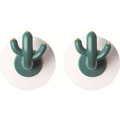 Tandenborstelhouder Huishoudelijke Muur Zelfklevende Naadloze Cactus Opbergrek Scheerapparaat Organizer Afvoer Plank Badkamer Accessoires gray