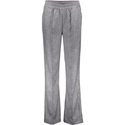 Geisha Trousers Grey/lurex Size: XS | Formal pants Outlet | Dames | Grijs