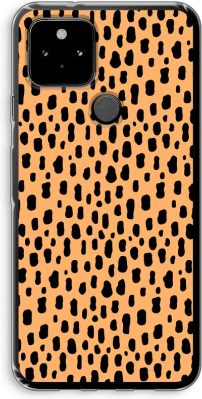 Case Company® - Hoesje geschikt voor Google Pixel 5 hoesje - Panter - Soft Cover Telefoonhoesje - Bescherming aan alle Kanten en Schermrand