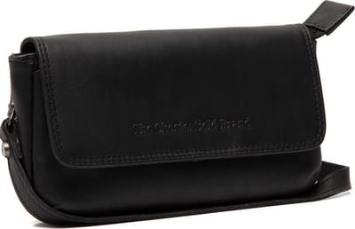 Chesterfield Nelson Waxed Pull Up Telefoontasje - Zwart