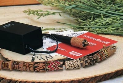 Brandstation met brandstift - Houtbrander - Namen op hout schrijven - Twee temperatuurniveaus - 20W