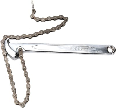 Verstelbare 9 Inch Kettingsleutel voor Oliefilter, Pijpfitting en Vastdraaien met Warmtebehandeld Staal en Omkeerbare Ratel
