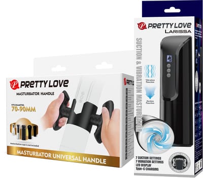Pretty Love Larissa Suction & Vibration Masturbator - Blowjob Masturbator met Vibratie
