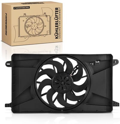 Frankberg 1x Motorradiator enkele ventilator