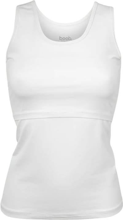 Boob Design - Essential Voedingshemdje - Aanpasbare fit - Biologisch Katoen - Wit - Maat M