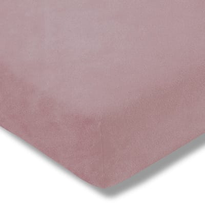 Estella Velours Hoeslaken 200x200cm - Zacht & Warm - Kleur: Veenbes