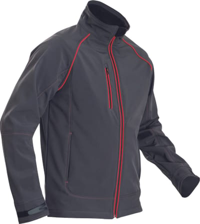 SafeWorker REUSEL softshell jas 03010636 - Antraciet/Rood - XL