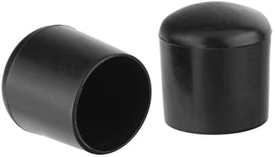 16 Stuks Stoelpootbeschermers Ø 16 mm - Zwarte Meubelglijders voor Vloerbescherming