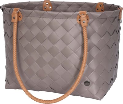 Shopper XL - Grote tas - Strandtas - Sporttas - Boodschappentas - Weekendtas - Lange hengsels - Handgevlochten - Handed By Sainte-Maxime - licht bruin - liver