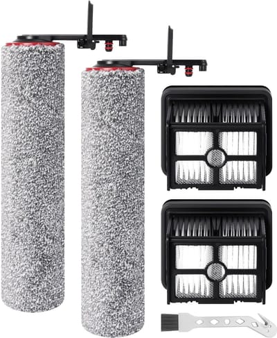 Dailygoods- Accessoires voor Dreame H15 Pro Heat - Reserveborstelrol - HEPA-filter - Reinigingsborstel - 2 Borstelrollen - 2 HEPA-filters - Stofzuigeraccessoires