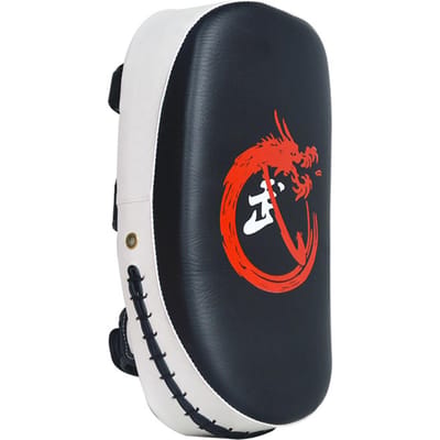 Boksmat Kickboksen Muay Thai Stootkussen Gebogen Stootschild Bokstraining Mitt Stootkussen white