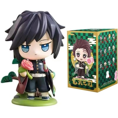 2026 Tanjiro Kamado Nezuko Demon-Slayer Anime Dessin Animé Modèle Boîte Aveugle Statue Créative Ornement Boîte Cadeau Surprise
