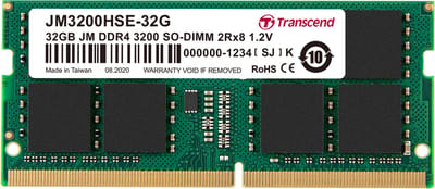 SO DDR4 32GB PC 3200 CL22 Transcend JetRam, JM3200HSE-32G