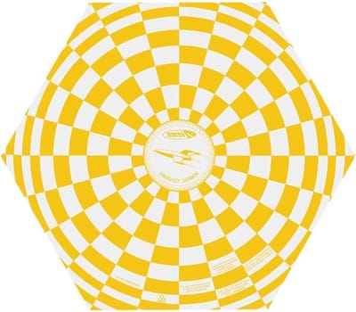 Modelraket Parachute - Vervangingsparachute - Veilige Landing - Voorgemonteerd Plastic - 23 cm - Geel Wit