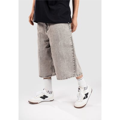 Empyre Ultra Wide Sk8 Denim Korte Broek grijs