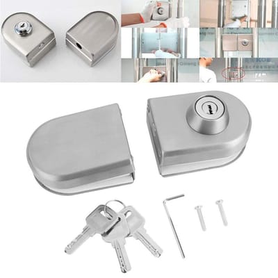 Dailygoods- Deurslot Robuust - Cilinderslot - Deurslot Buitendeur - Deurslot met Sleutel - Deurslot Binnendeur - Roestvrijstalen Behuizing - Glazen Deurslot