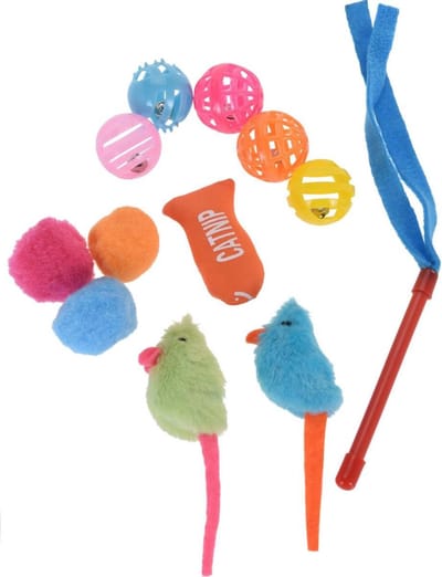 Cats Collection Kattenspeeltjes Polyester/kattenkruid 12-delig