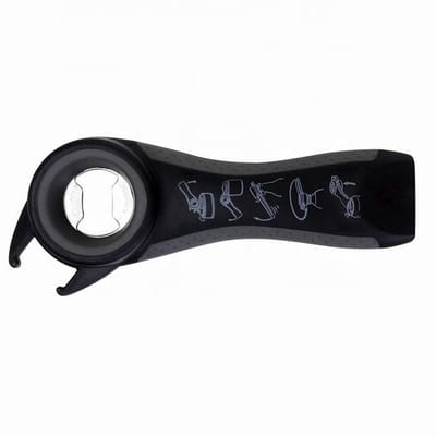 Go Go Gadget - Multi Opener - 5 in 1 - Blikopener - Ergonomisch - Multifunctioneel - 1 stuk - Zwart/ Grijs