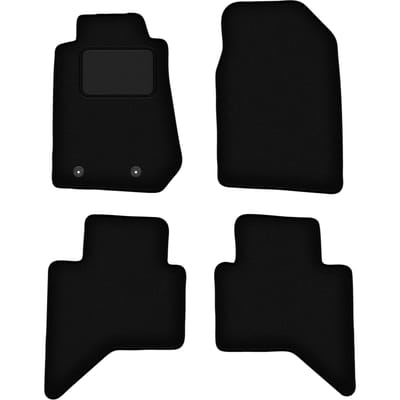 Zwarte veloursmatten voor: Isuzu D-MAX II pick-up (2011-)