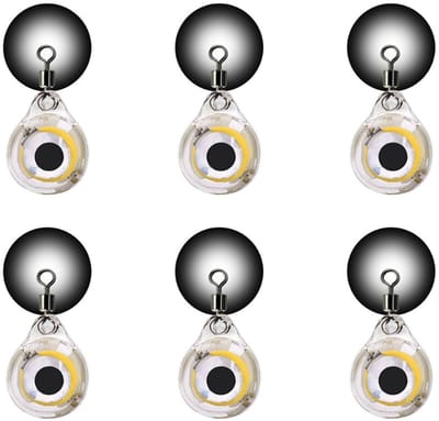 Dailygoods- Vissenlamp Hoge Helderheid - 6 Stuks - LED Licht - Onderwater Vissenlamp - Fisheye Ontwerp - Corrosiebestendig - Vislicht