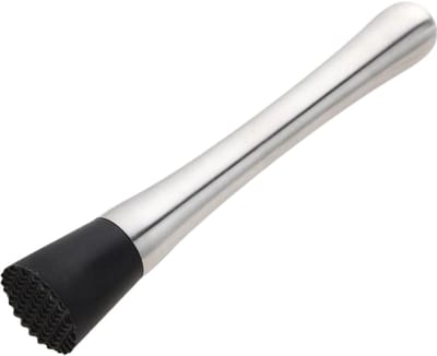 Bar Professional Muddler 26.5 cm Kunststofrvs Zwart Zilver