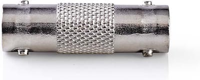 Nedis BNC-Adapter - BNC Female - BNC Female - Vernikkeld - 50 Ohm - Recht - Metaal - Zilver - 10 Stuks - Envelop