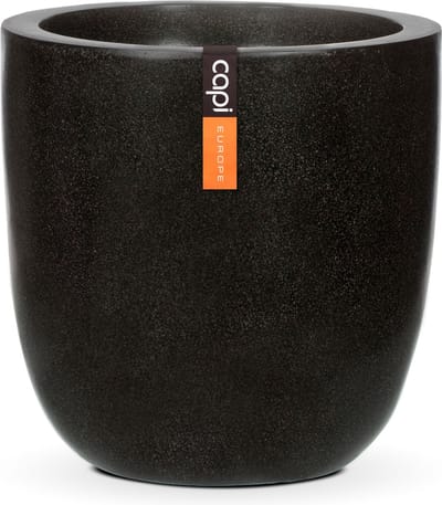 Capi Europe - Bloempot bol 37x37 - Zwart - Bloempot voor buiten - FIT932
