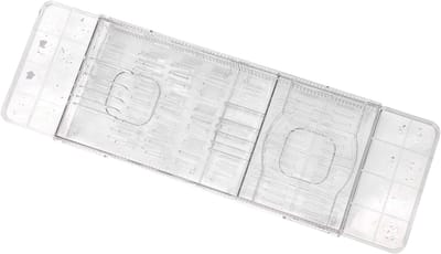 Badkuip Plank - Bad Accessoire - Ontspannen Genieten - Verstelbaar Anti-Kantel - 56 x 18 cm - Transparant