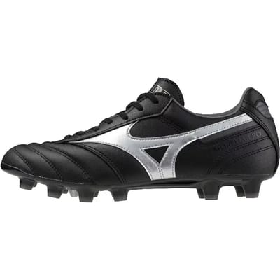 Mizuno - Morelia II Pro Voetbalschoenen - Maat 41 - (FG) Zwart Zilver