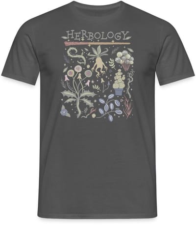 Harry Potter Herbology Botanisch Kruiden Ontwerp T-Shirt Heren