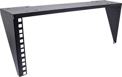 Bureaubeugel voor 19 inch componenten | 4U | zwart