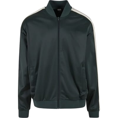Urban Classics - Tennis core Trainings jacket - S - Donkergroen