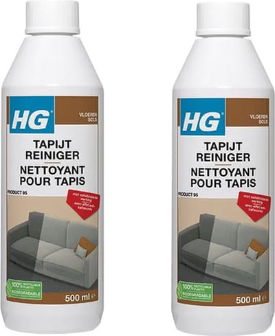 HG Tapijtreiniger 500 ml 2-pack met KD spons