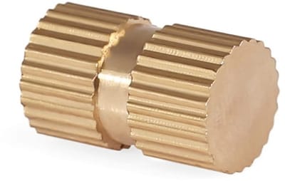 Knurled Moeren en Messing Draadinvoegen M6 x 8 x 20 mm - Set van 10 Stuks voor Verbinding en Bevestiging