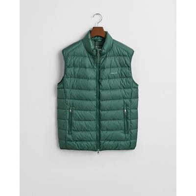 Gant Body-Warmer Light Down Vest Woody Green / male