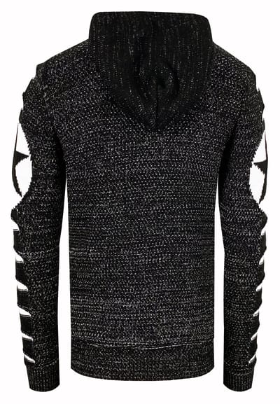 Grof gebreide hoodie