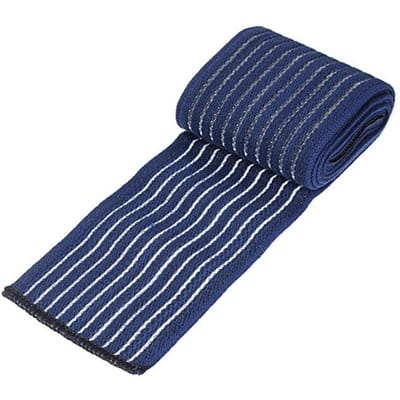 1/40~180Cm Knie Enkel Dij Pols Compressie Bandage Ondersteuning Beschermer Pads Wraps voor Sportblessure Verlichting 40CM Wrist bands blue