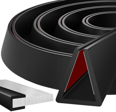 Dailygoods- Randbescherming Zelfklevend 10mm - Randbeschermingsprofiel - U-vormig - Voor Autodeuren/Ramen - Hoogwaardig EPDM-Materiaal - Flexibel en Weerbestendig - Rubberen Randbeschermer