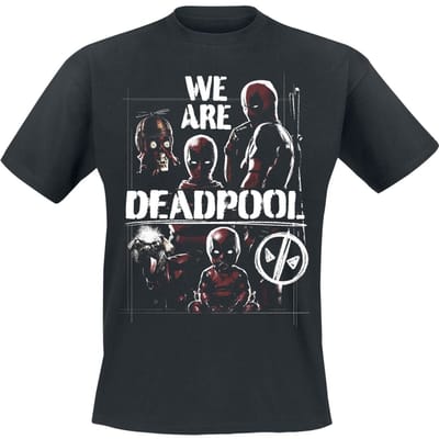 Deadpool T-shirt - We Are Deadpool - M tot L - voor Mannen - zwart