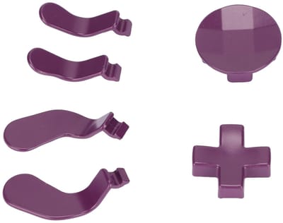 Oneay Paarse schakelpeddels, knopaccessoires en vervangingsonderdelen van roestvrij staal voor je controller – personaliseer je Xbox One Elite Series 2-ervaring.