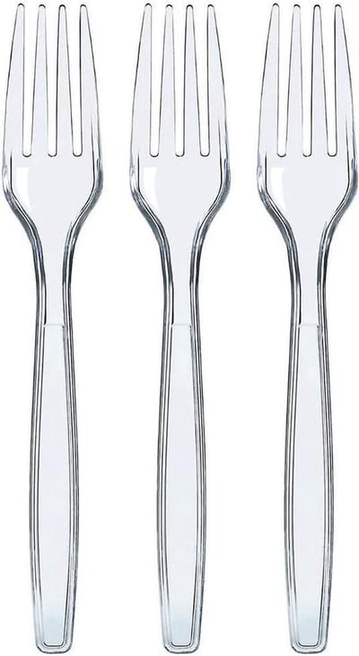 Plastic Party Servies | Herbruikbaar Bestek - 200 Stuks Vorken en Messen | Party Accessoires voor Verjaardagen, Feesten, Bruiloften en Kamperen