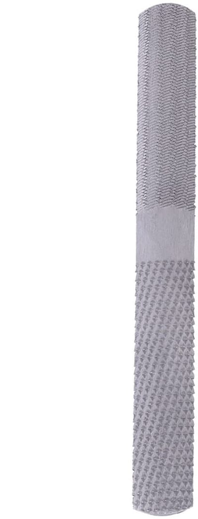 Dailygoods- Houtbewerkingsrasp 4-in-1 - Platte/Halfronde Raspvijl - Handgereedschap - Houtbewerking - Staal - 200mm Lengte - Vijl