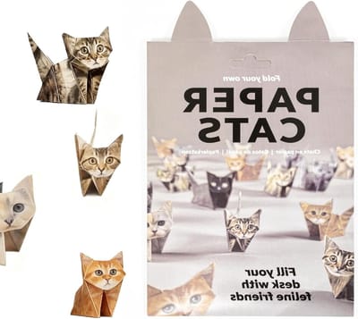 Creatief Origami Kit met 50 Vellen voor 3D Katmodellen: Unieke Tafeldecoratie, DIY Cadeau en Papieren Katten voor Kattenliefhebbers