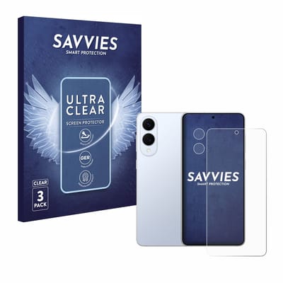 Savvies - Screenprotector voor Samsung Galaxy S25 Edge (Voor+Camera) - Folie Beschermfolie transparant 6 Stuks