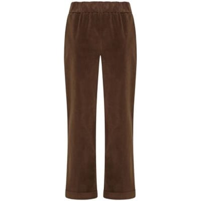 Broek Deha Straight Pants Van Stretch Velvet - Fashion Wear - Vrouwen