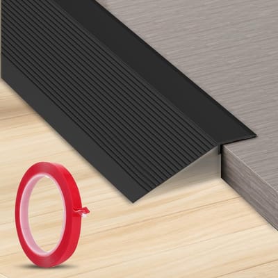 Aluminium overgangsstrip voor vloeren, 100 x 900 mm, hoogtecompensatie profiel, uitzettingsvoeg en drempeloplossing voor samengestelde vloeren, hoogtecompensatie 8-40 mm
