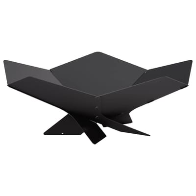 vidaXL - Vuurkorf - Zwart - 53 - x - 53 - x - 18,5 - cm - Staal