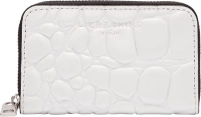 LIEBESKIND BERLIN Leren Portemonnee Lea Waxy Croco Jo Wallet Paperwhite Wit